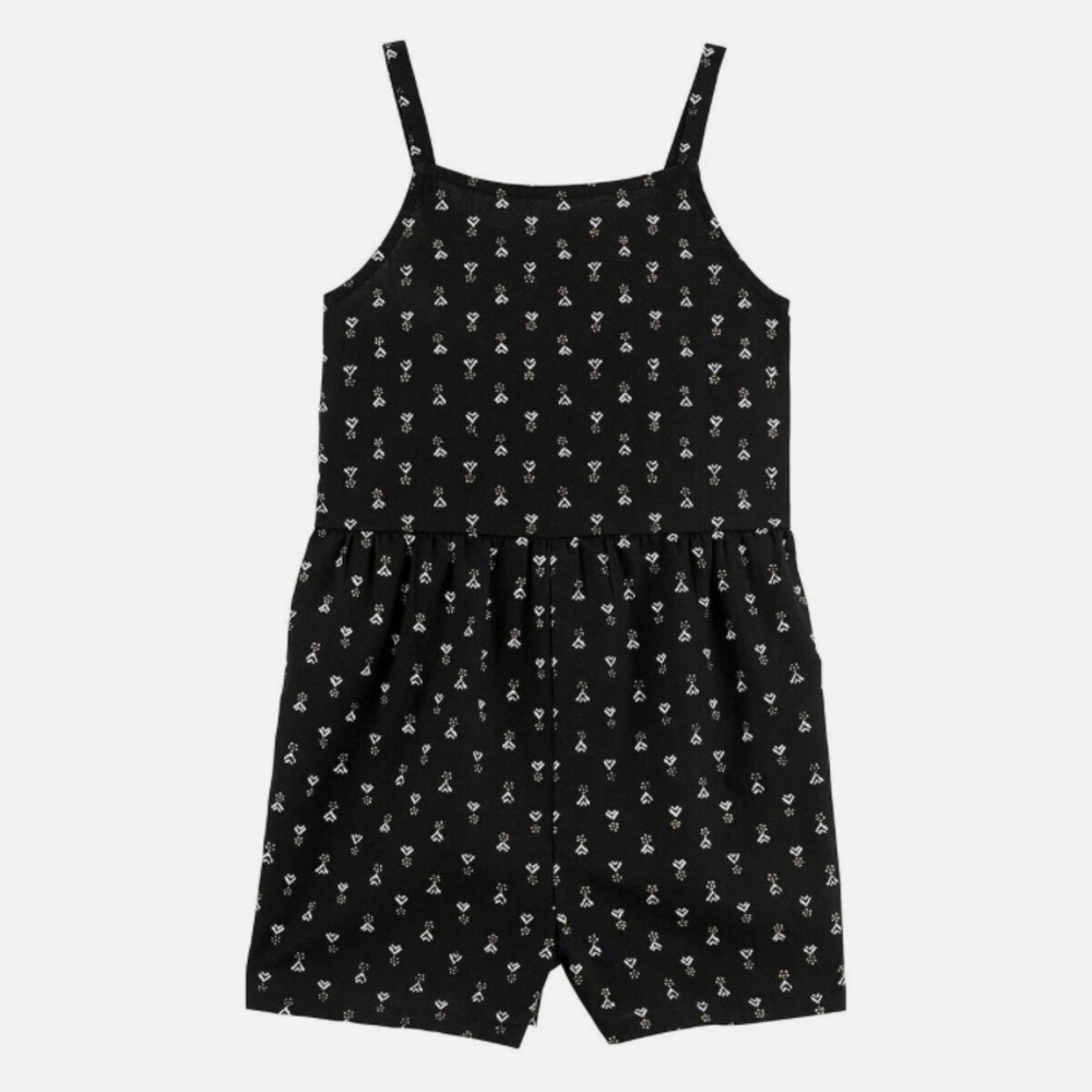 Carter’s floral sleeveless linen romper size 8 never worn!